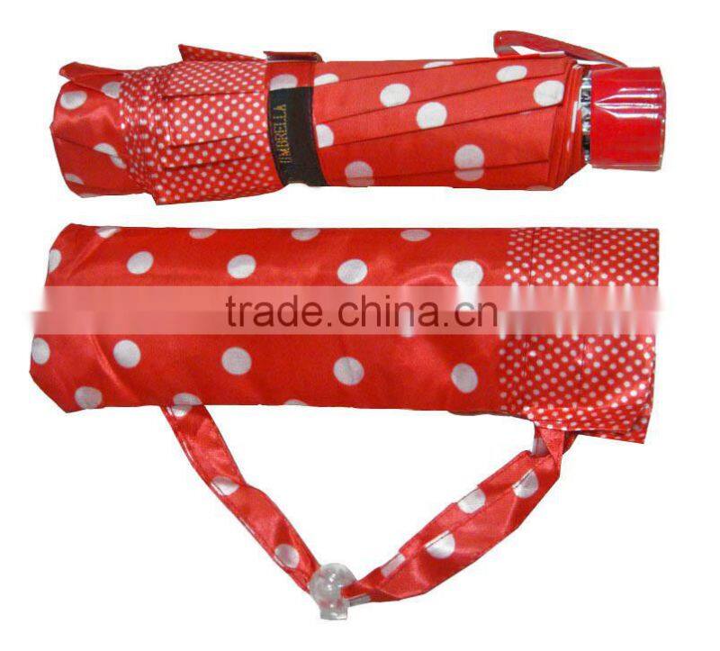 High Quality Mix 12 Designs 22inch 10k 3 Fold Satin Leopard Print Umbrella