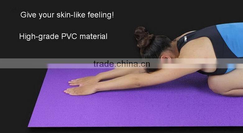 High Quality PVC 8mm Yoga Mat Indoor Fitness Equipments Body building pad