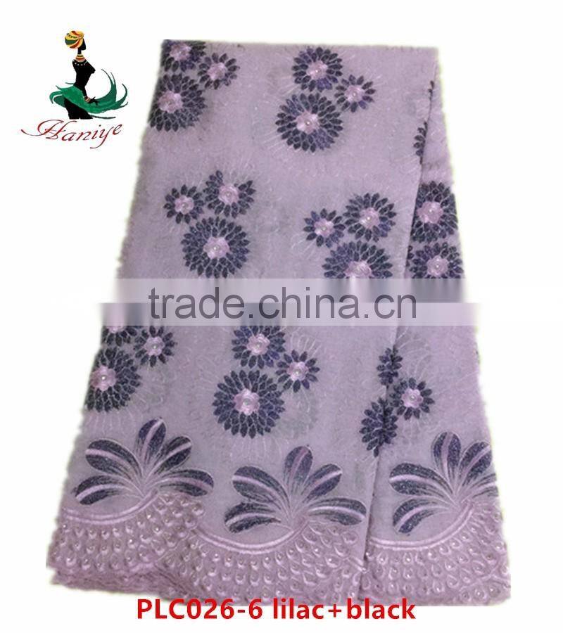 Haniye 2016/top quality hot selling cheap price for man dress swiss voile lace polish cotton laces /PLC026