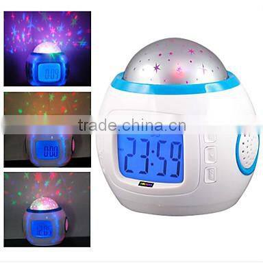 Music Starry Sky Projection Digital Cheap LED Alarm Clock