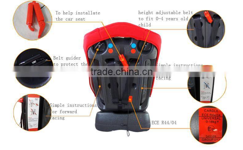 New style colorful Baby Child Seat Fashionable Safety Baby Car Seat Easy to Install with ECE standard