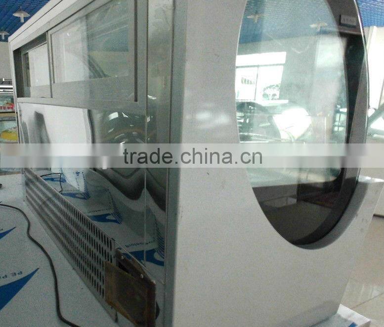 Commercial ice cream display showcase refrigerator