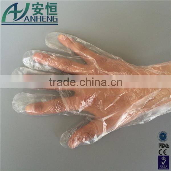 disposable veterinary embossed pe glove pairs
