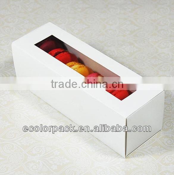 Customized High Quality 4,6,12,24pcs Pink Wholesale Macarons Box