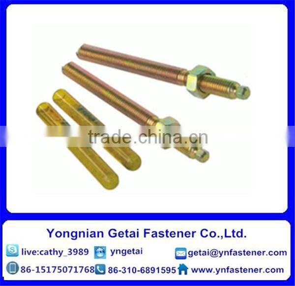 galvanized carbon steel chemical anchor, anchor bolt M8-30