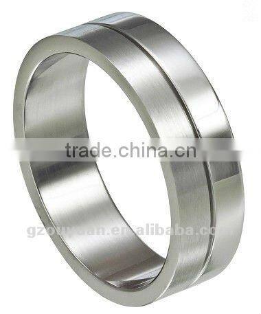 Solid casting simple style stainless steel ring