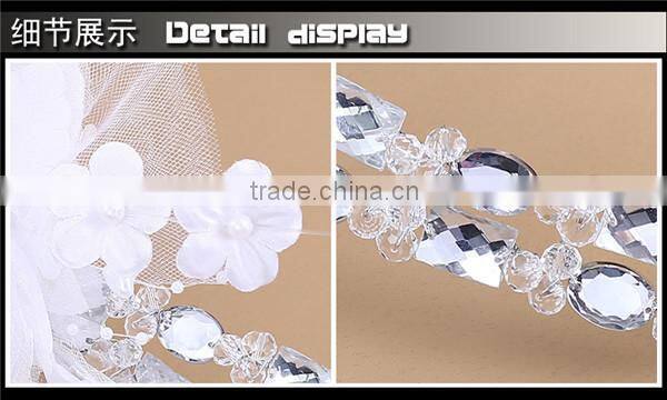 MYLOVE white flower crystal garland bridal hair jewelry High quality MLF109
