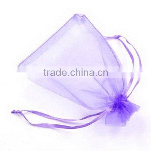 Customized best selling tissue organza draw string gift pouch