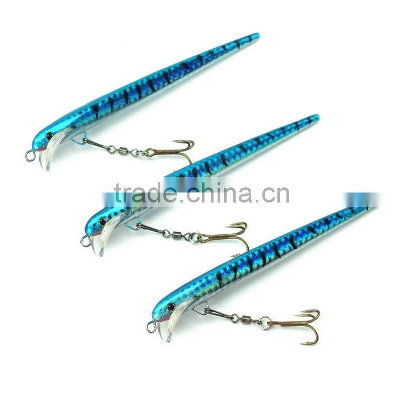 3PCS 12.5cm/8g fishing lures 4# hook with rolling swivels fishing hard bait lures