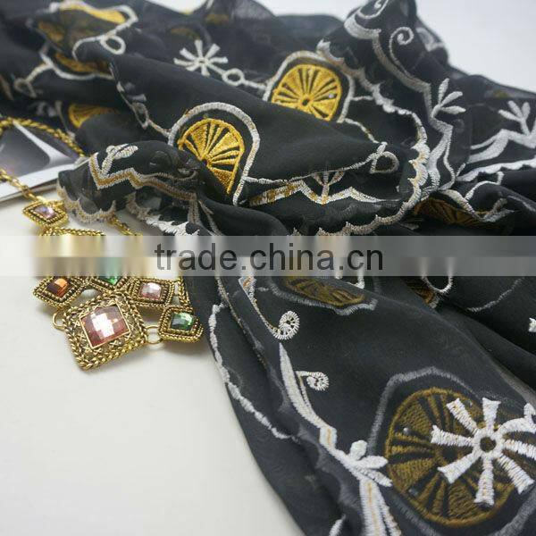 Exquisite embroidery burqa scarf for 2016