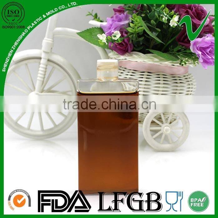 60ml PETG clear bpa free plastic wine bottle with screw cap