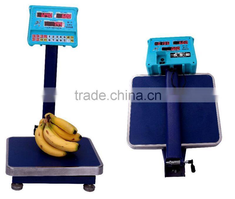 2016 New High Quality Platform Weighing Price Scale 60kg weighing scale for sale