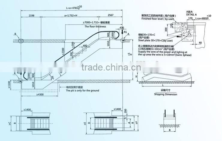 Automatic VVVF Electric Escalator