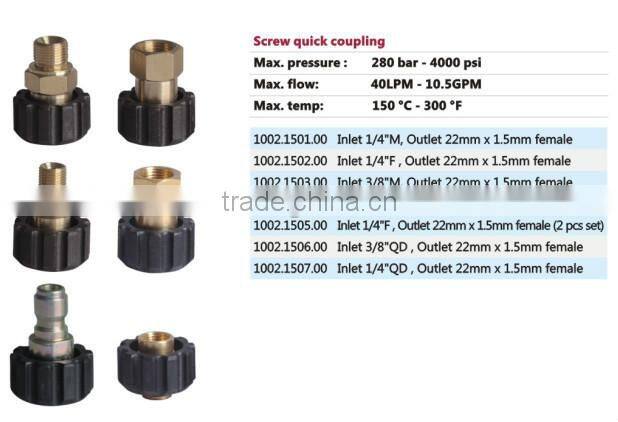 280 bar screw quick coupling