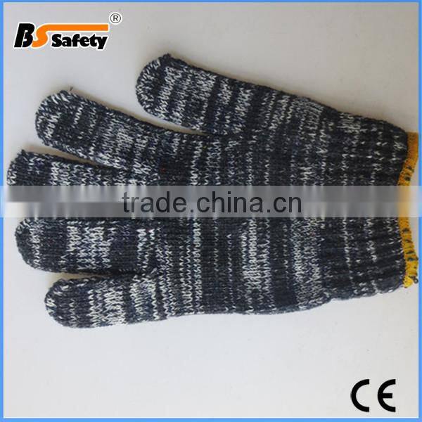 BSSAFETY 70g dark color thick nylon cotton working glove