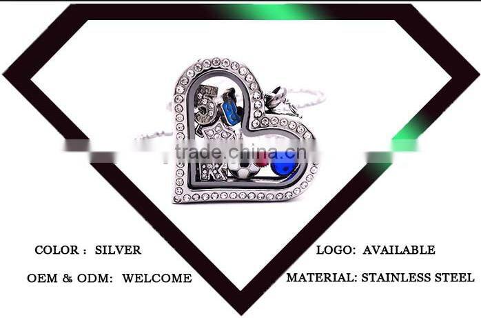 2016 Austrian crystal love heart locket European Design high end fashion jewelry