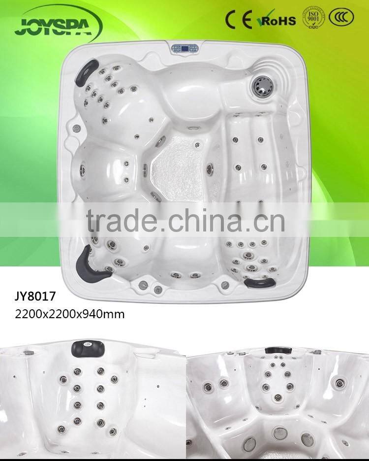New Square Deluxe Garden European Whirlpool Outdoor Hydro Spa Pool JY8017