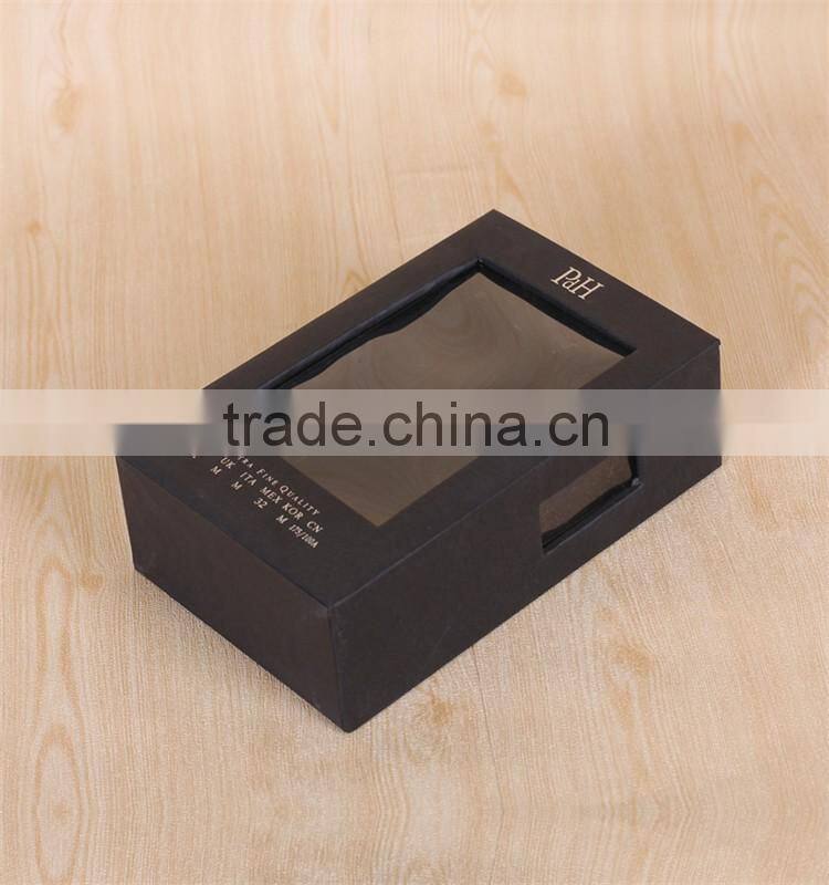Custom Printing paper packaging box with clear window