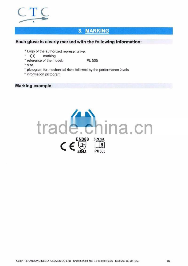 13 gauge Red polyester liner with black nitrile safety working gloves