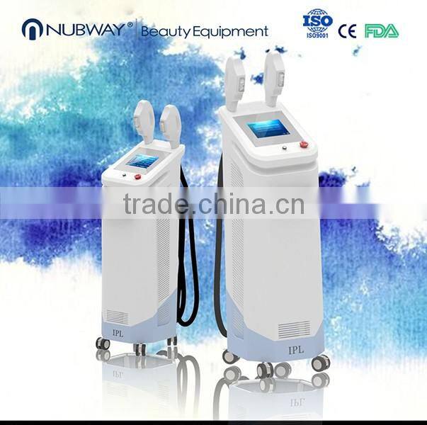 2 handles SHR super hair removal machine / shr ipl machine price