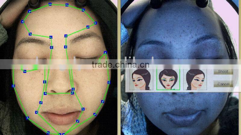 Portable skin scope spectrum skin scanner analyzer machine/with CEdigital skin analyzer