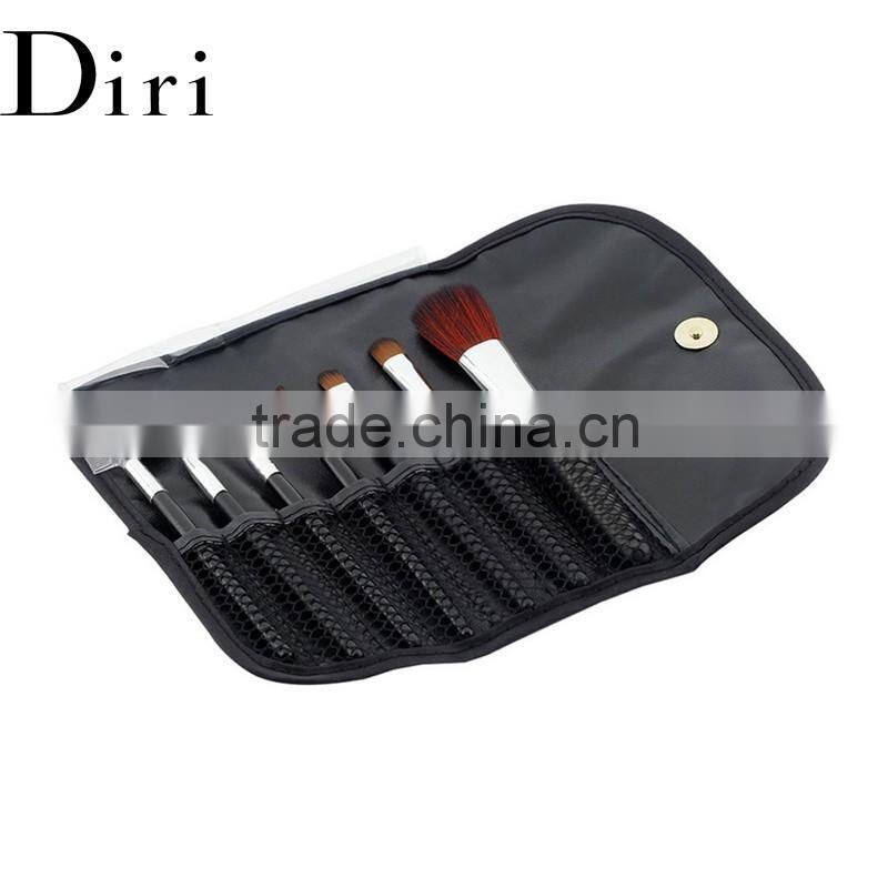 Hot sale Professional black Cosmetic Bag Makeup brush vanity Set