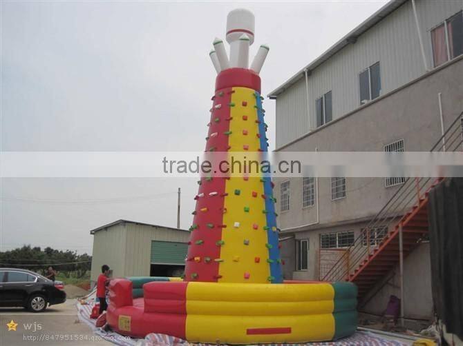 Best quality best sell inflatable climbing wall and slide