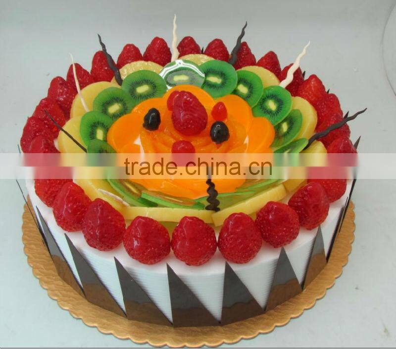 Artificial wedding/anniversary/birthday cake with fake fruits decoration