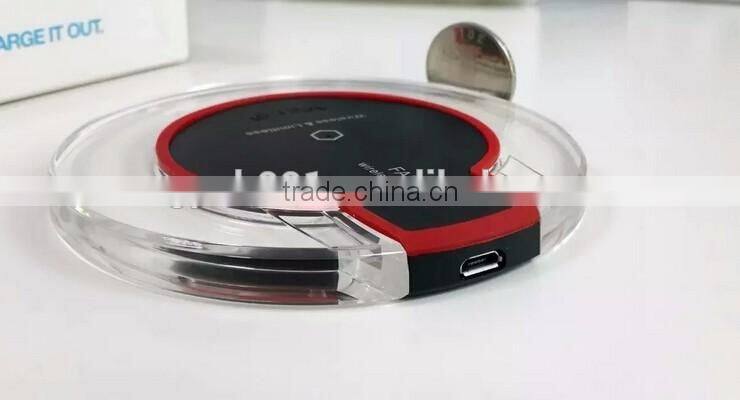 OEM ORDER WELCOME QI WIRELESS CHARGER PAD STAND QI WIRELESS CHARGER PAD WITH LCD LIGHT FOR GALAXY S7 EDGE TRANSMITTER