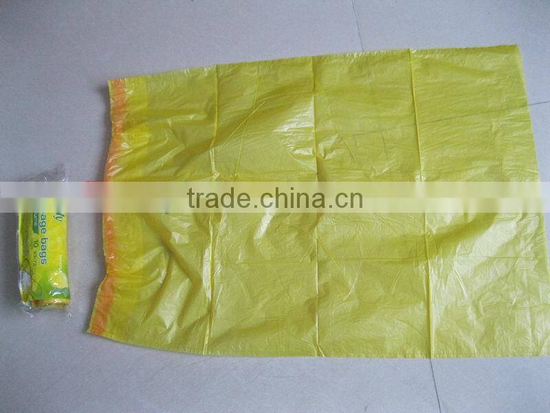 hdpe draw tape bags on roll