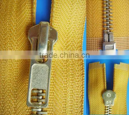 No.5 anti brass zipper close end with cotton tape