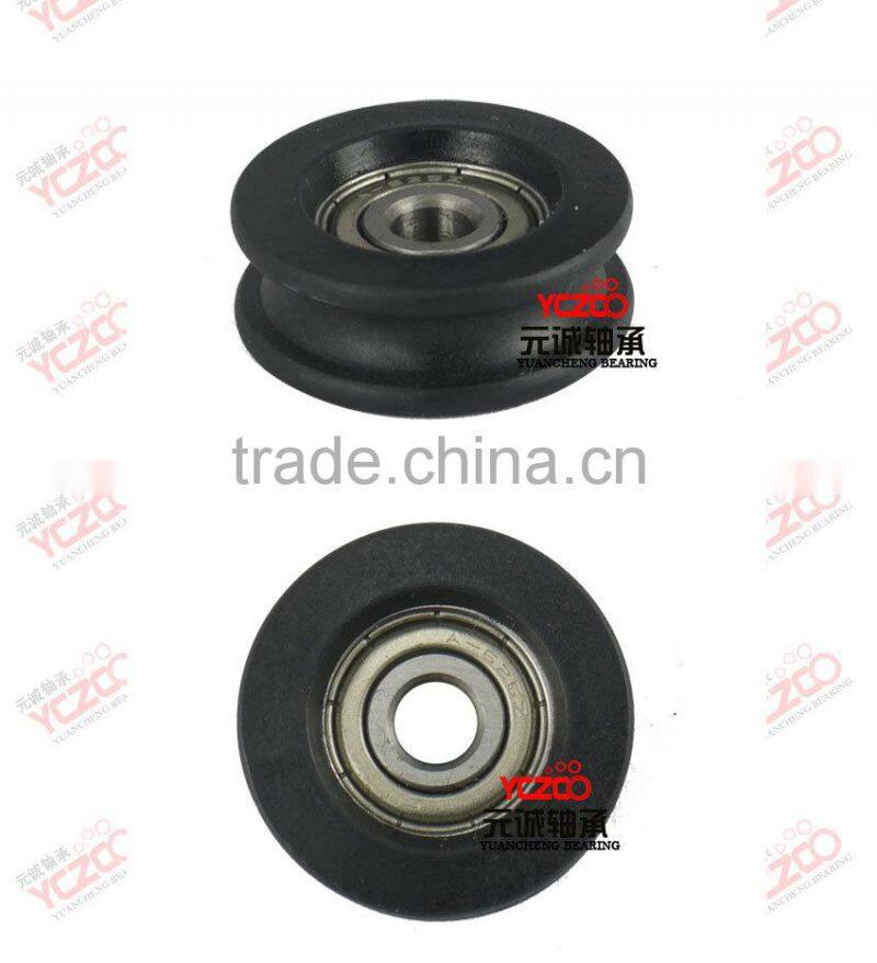 Miniature sliding door roller/caster wheels for sliding door accessories
