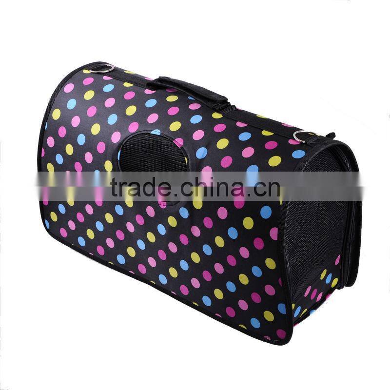 popular new stylish large size pet travel carry bag polka dots for small dogs cats animals