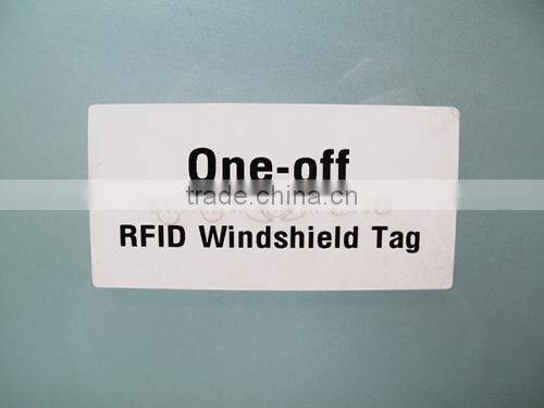 Car Tracking RFID Plastic Labels Adhesive on Car Windshield
