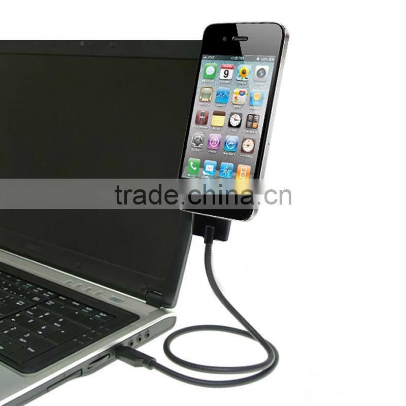 USB Flexible Mount USB Data Cable , USB flexible Tripod stand Cable Charger Micro for Galaxy S3 S4 Nexus 5 Lumia 60m 45m 20m