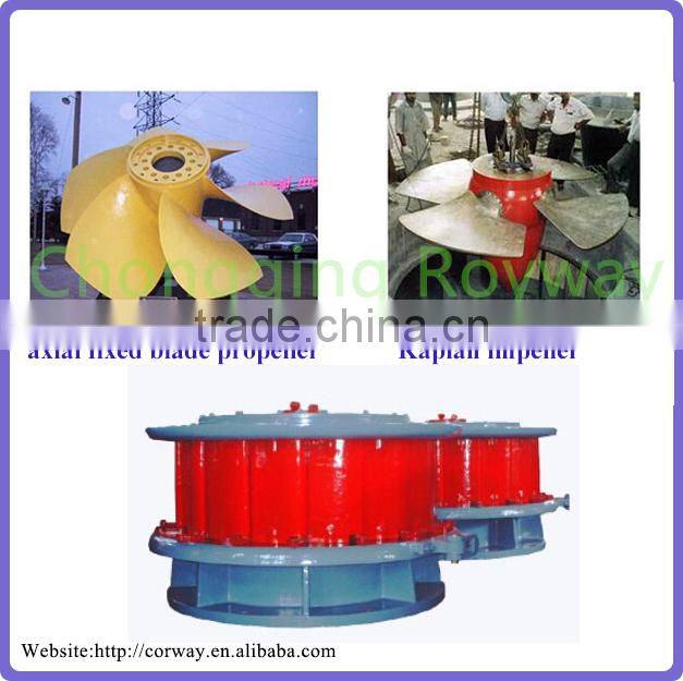 Axial Flow Turbine Low Water Head Large Discharge Power Plant Kaplan Turbine Diagram