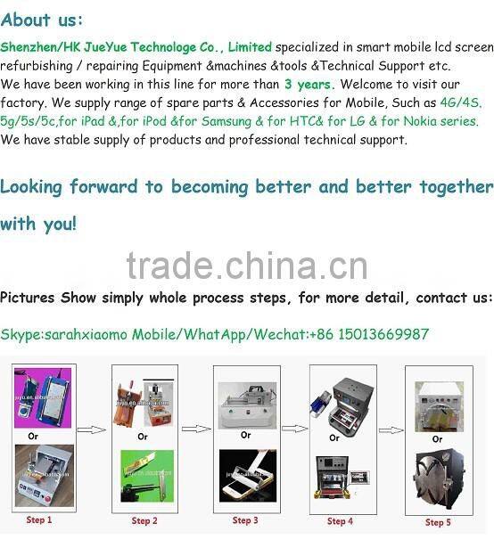 Normal Quality White Black Front Bezel Front Glass Outer Lens Frame For Phone 6 4.5'' With Hot Glue