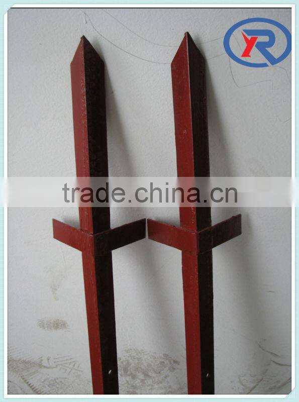 cheap good quality garden or farm use black Y fence post with hole(Australia standard)