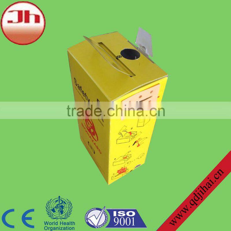 medical import & export waste carton box that disconnect needles