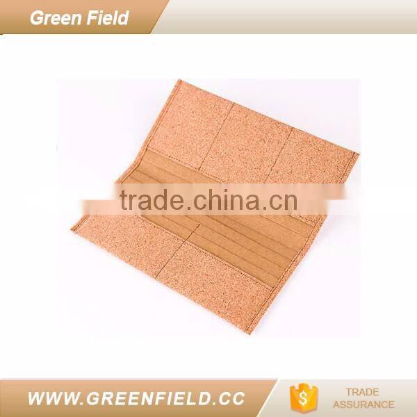 Green Field natural vegan cork fabric wallet purse card holder