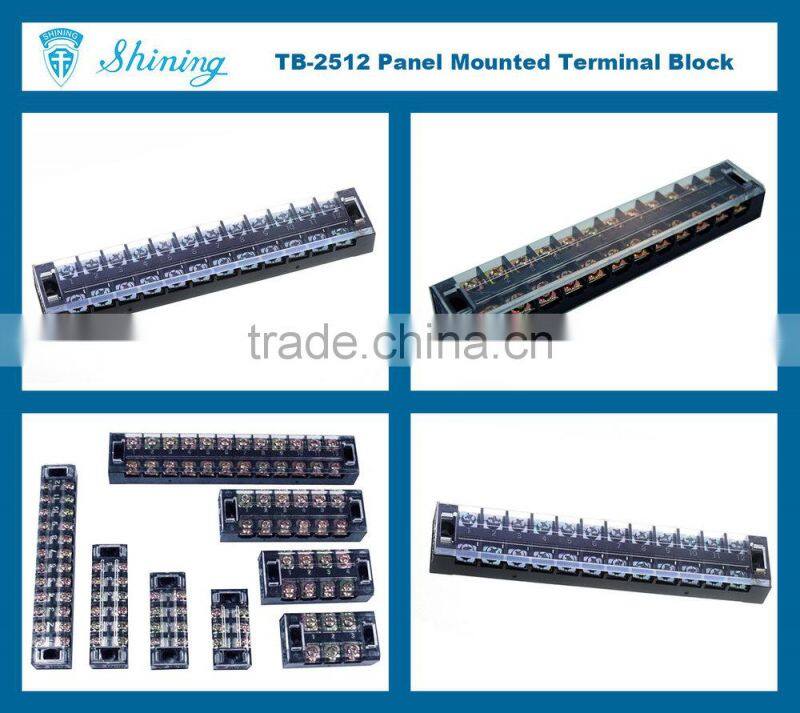 TB-2512 Tend Type Electric 25 Amp 12 Pin Insulated Terminal Block