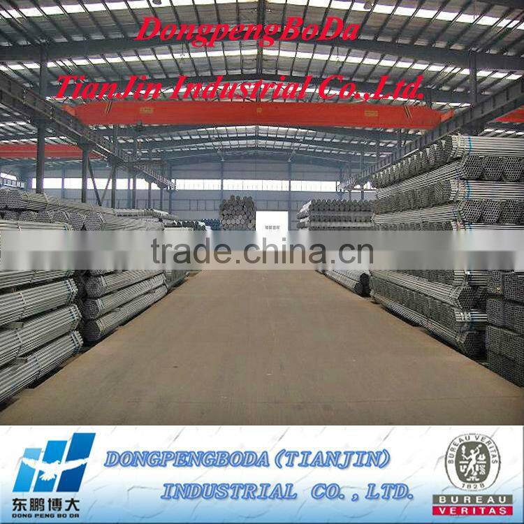 DPBD 1"*3.0mm Invernaderos pre tubos de acero galvanizado