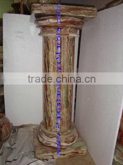 NATURAL 2017 New Items MULTI GREEN ONYX PEDESTALS COLLECTIONS