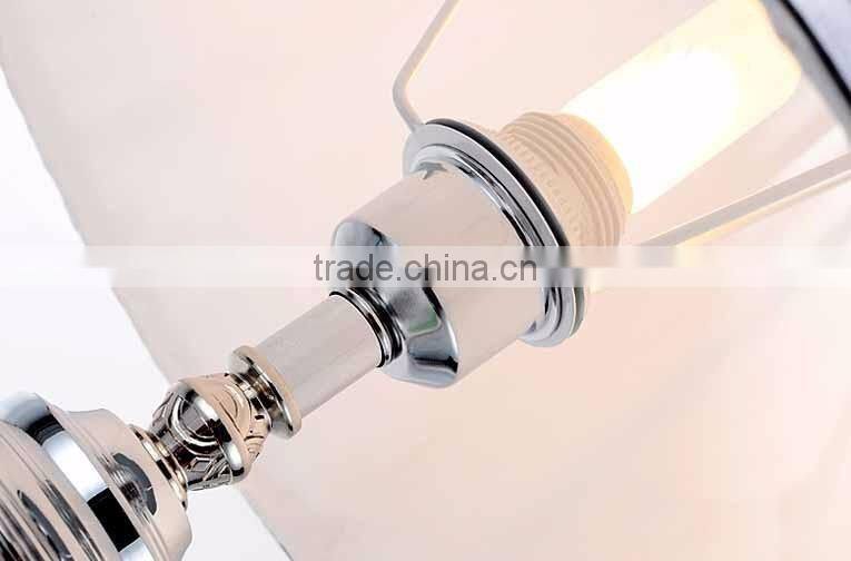 Diamond shape design glass carving crystal decoration table lamp