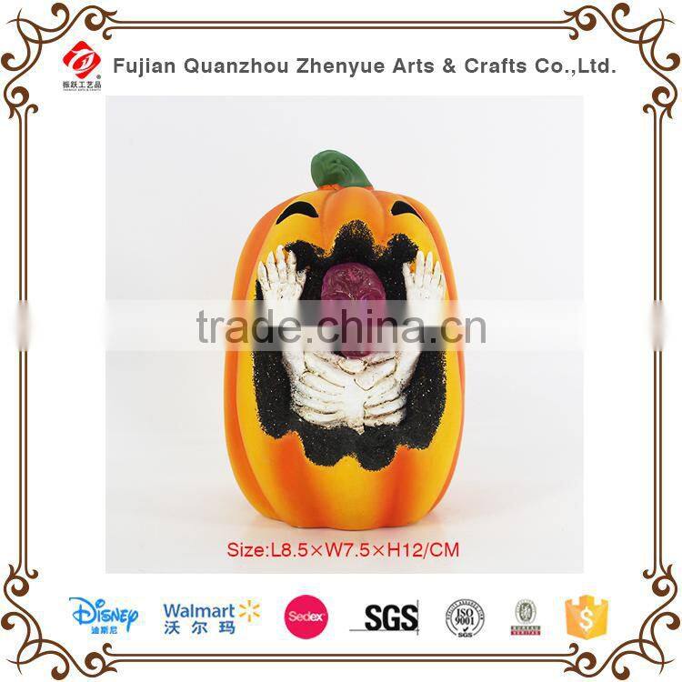 Hotsale resin Halloween pumpink souvenir .