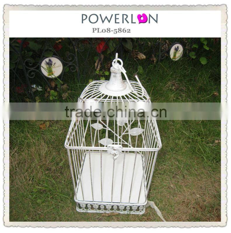 Cream decoration love shabby chic wedding birdcage