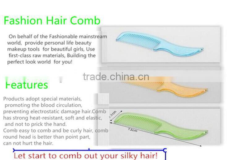 Wholesale Plastic Factory Direct Sell Fashion Hair Comb 13.3*3.8cm