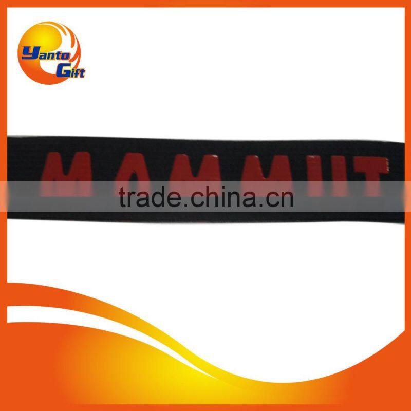 High Quality Silicone Logo Printed Lanyard with Metal Hook