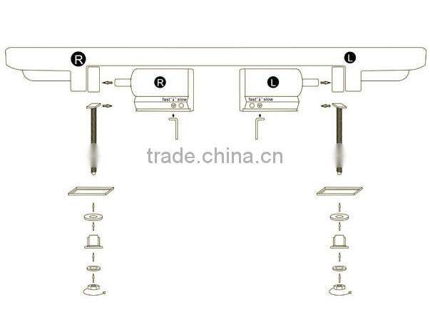 toilet seat joint damper absorber