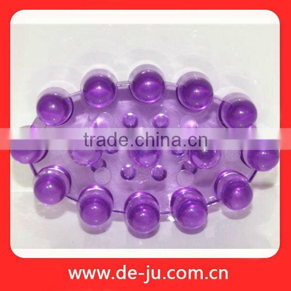 Wholesale Cheap Purple Transparent Small Balls Oval Plastic Head Massger